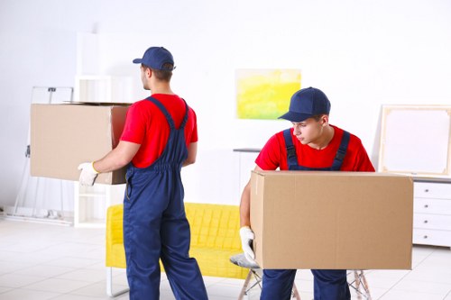 Man and van moving items in a Haringey street