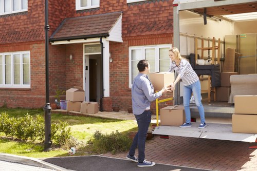 Removal van service supporting a move in Haringey street
