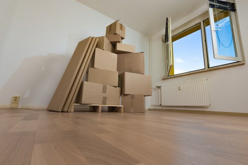 Checklist and moving supplies prepared for house removals in Haringey
