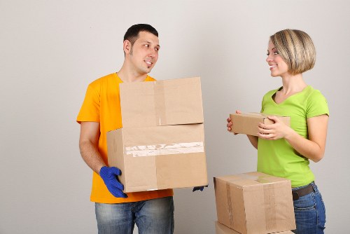 Checklist and packing materials for a house move in Haringey