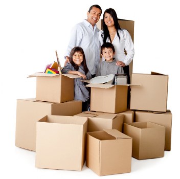 Business relocation with a removal van in North London